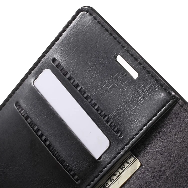 MERCURY GOOSPERY Blue Moon Leather Cover for Samsung Galaxy S6 G920 - Black