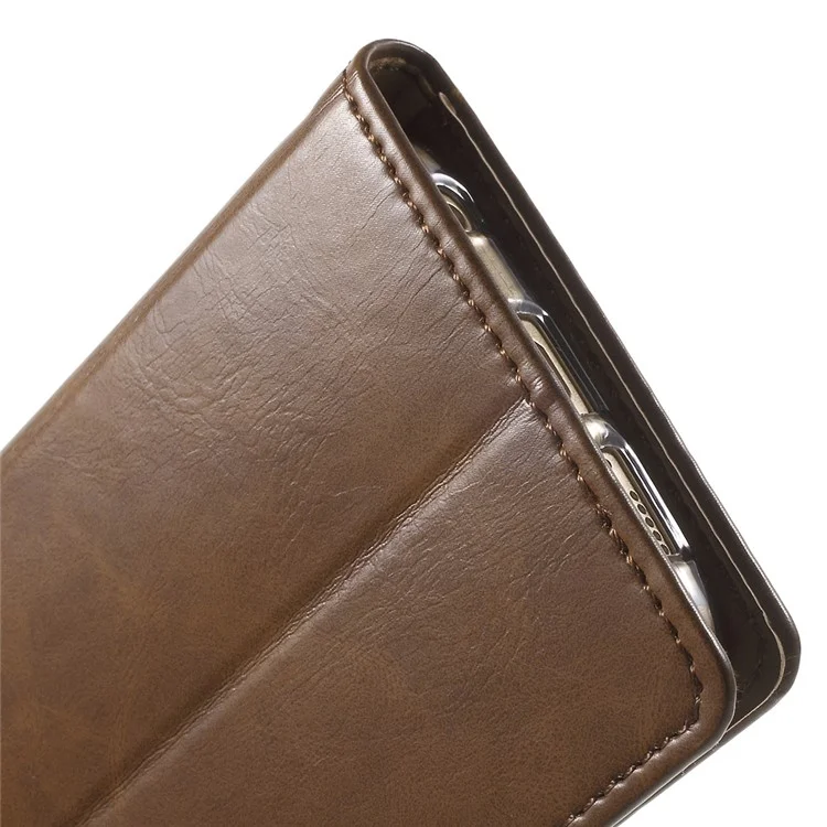 MERCURY GOOSPERY Blue Moon Flip Leather Cover for Samsung Galaxy S6 Edge G925 - Brown