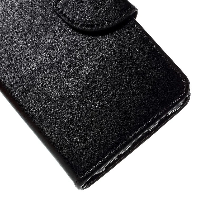 Flip Leather Wallet Stand Case for Samsung Galaxy J5 SM-J500F - Black