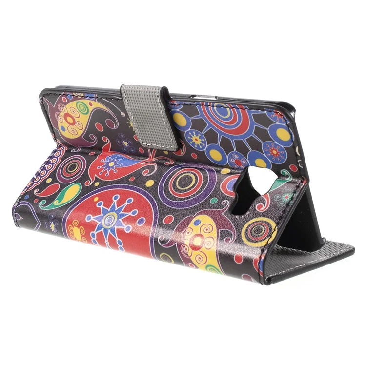 Funda de cuero para Samsung Galaxy A5 SM-A510F (2016) - Patrón de Paisley