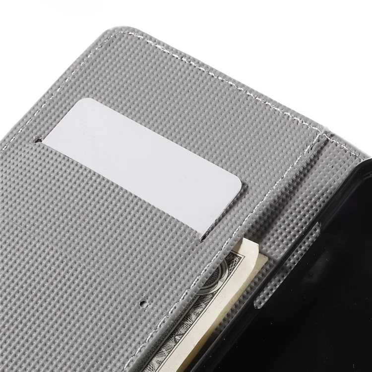 Funda de Soporte de Ranura para Tarjetas de Cuero para Samsung Galaxy A5 SM-A510F - Palettes Sweet Street