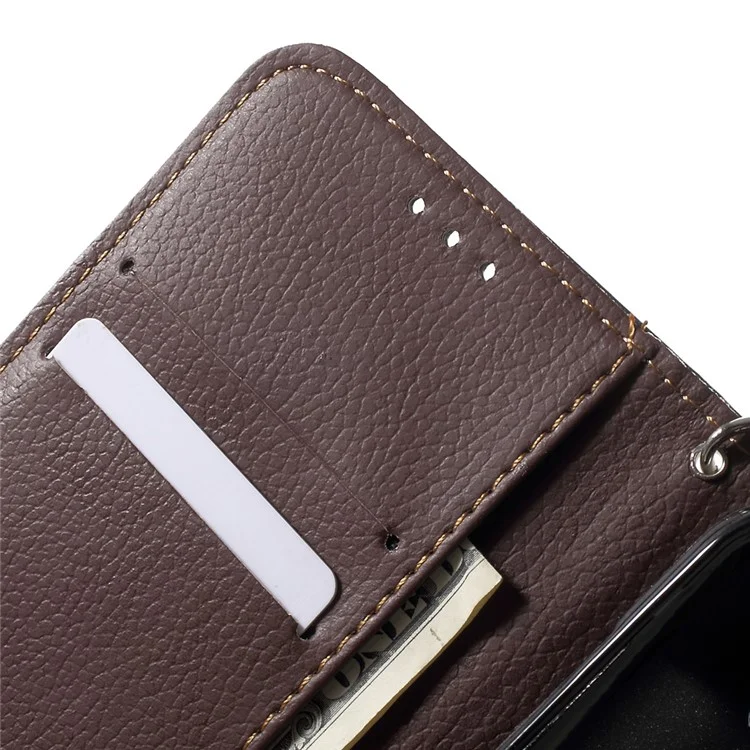Wallet Leather Leaf Shape Magnetic Case for Samsung Galaxy J5 SM-J500F - Black