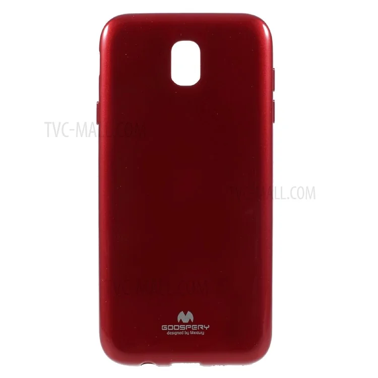 MERCURY GOOSPERY Jelly Glitter Powder TPU Soft Case for Samsung Galaxy J7 (2017) EU Version - Red
