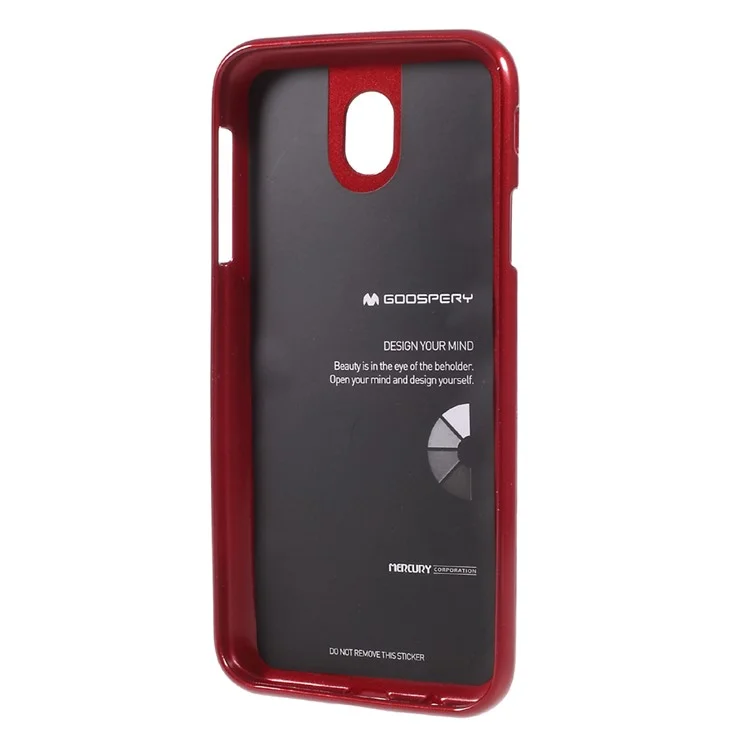 MERCURY GOOSPERY Glittery Powder TPU Case for Samsung Galaxy J7 Pro - Red