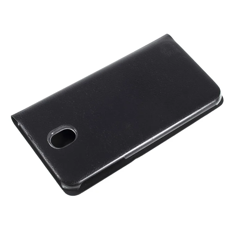 Flip Leather Card Holder Case for Samsung Galaxy J7 2017 EU/Asia Version - Black