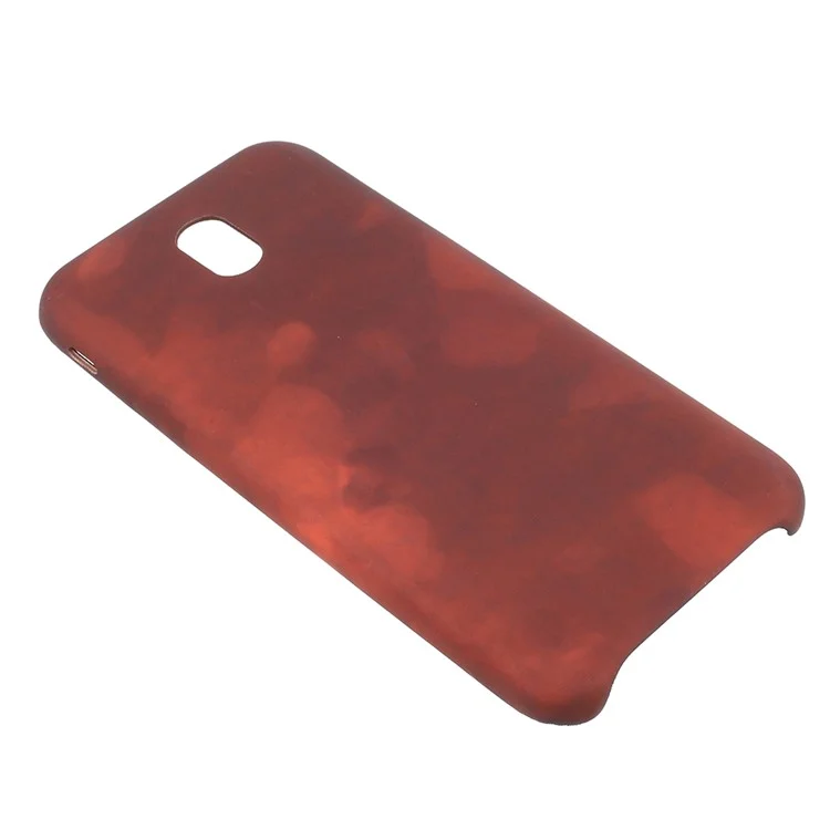 For Samsung Galaxy J5 (2017) EU Version Heat-sensitive Fluorescent Color Changing PU Leather Phone Case - Brown