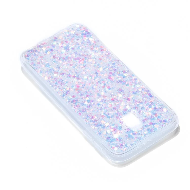 Color Changing Sequins TPU Soft Cover for Samsung Galaxy J3 (2017) EU Version - White