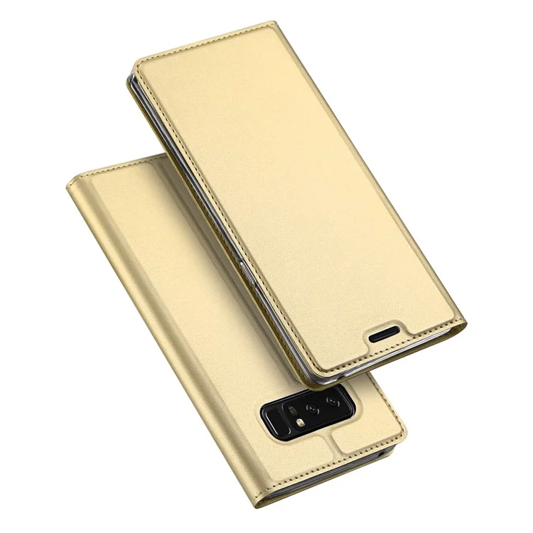DUX DUCIS Skin Pro Series Stand Leather Case Accessory for Samsung Galaxy Note 8 - Gold