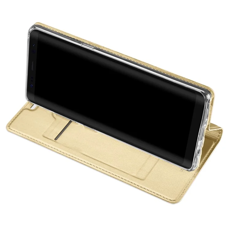 DUX DUCIS Skin Pro Series Stand Leather Case Accessory for Samsung Galaxy Note 8 - Gold