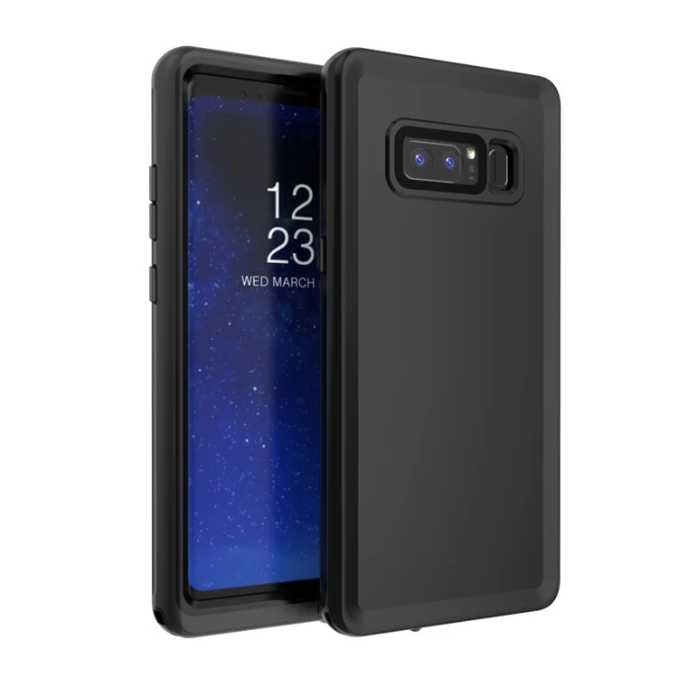 10M 24H IP68 Underwater Waterproof Case for Samsung Galaxy Note 8 Dirt/Dust/Snow Proof Cover - Black