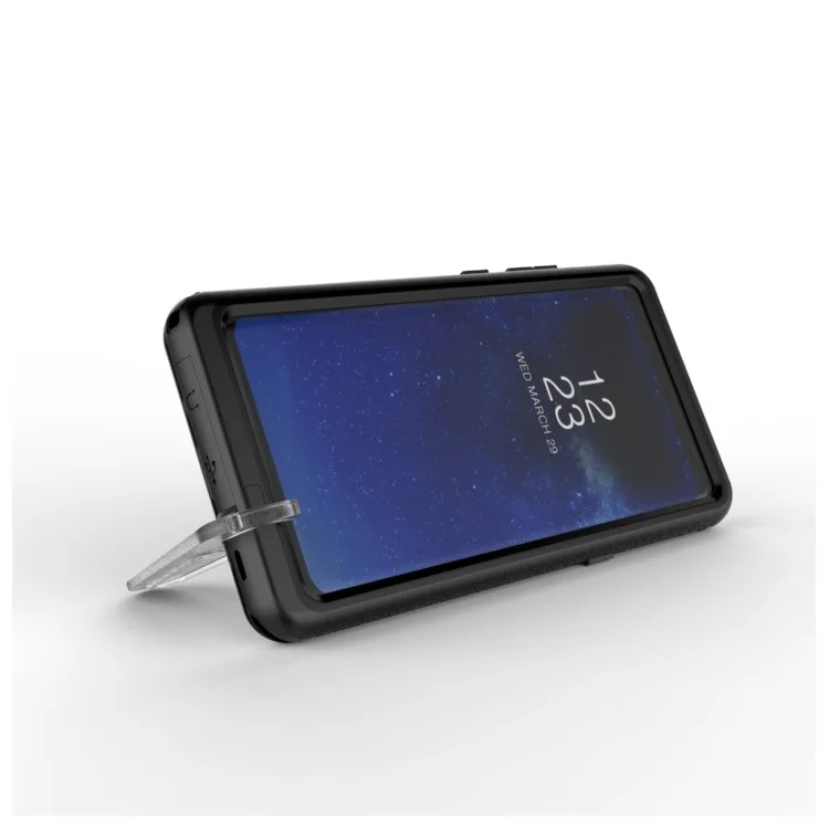 10M 24H IP68 Underwater Waterproof Case for Samsung Galaxy Note 8 Dirt/Dust/Snow Proof Cover - Black
