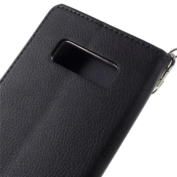 ROAR KOREA Daily In Wallet Stand Leather Case for Samsung Galaxy Note 8 SM-N950 - Black