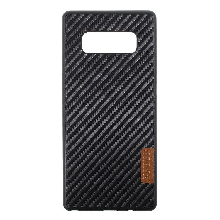 G-CASE Leather Coated PC Mobile Case for Samsung Galaxy Note 8 SM-N950 - Carbon Fiber Texture