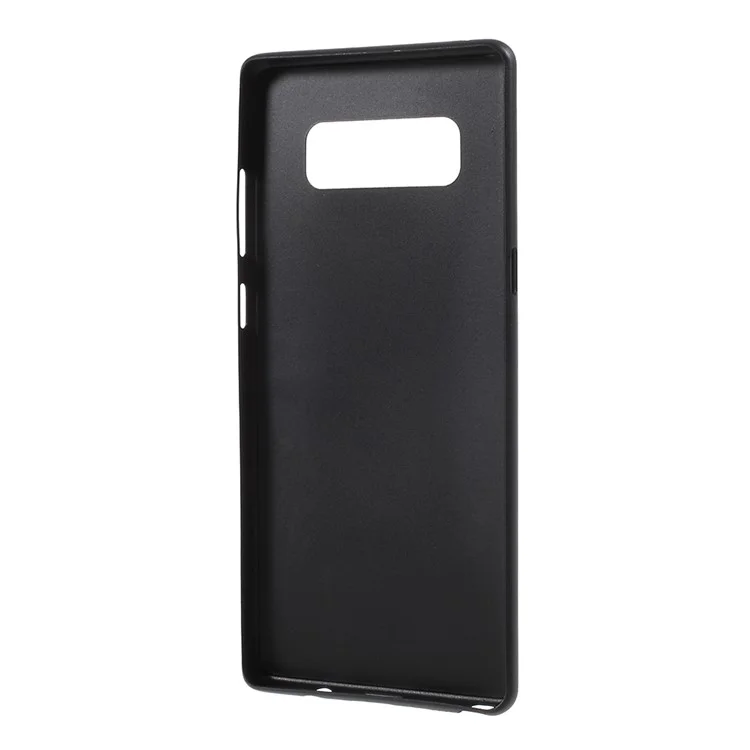G-CASE Leather Coated PC Mobile Case for Samsung Galaxy Note 8 SM-N950 - Carbon Fiber Texture