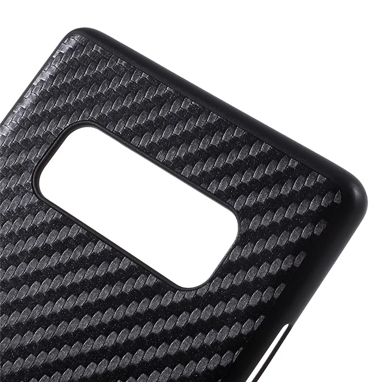 G-CASE Leather Coated PC Mobile Case for Samsung Galaxy Note 8 SM-N950 - Carbon Fiber Texture