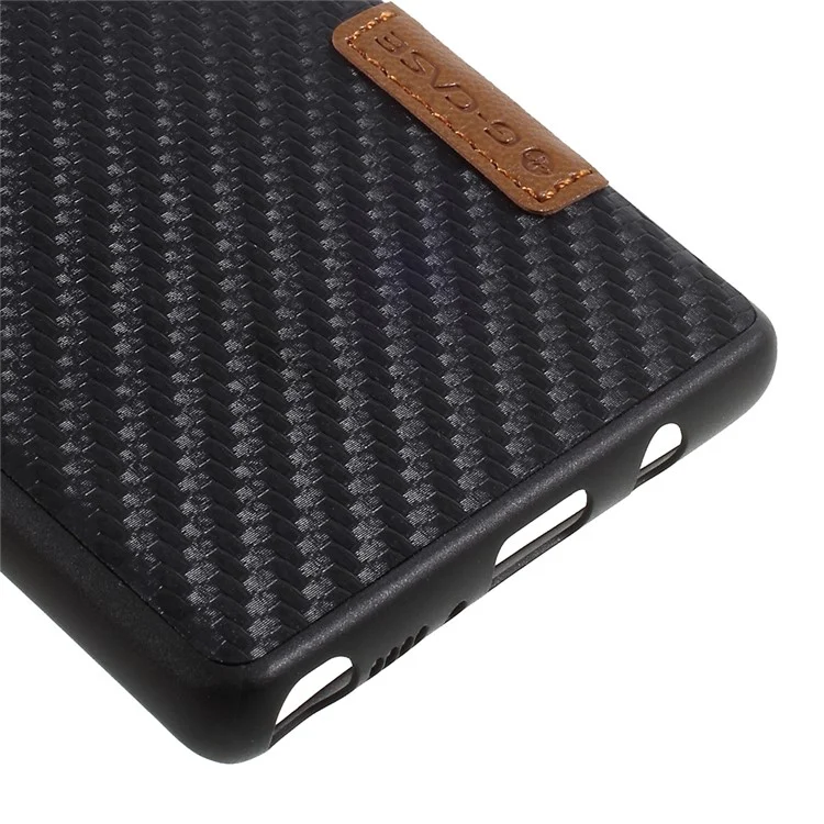 G-CASE Leather Coated PC Mobile Case for Samsung Galaxy Note 8 SM-N950 - Carbon Fiber Texture