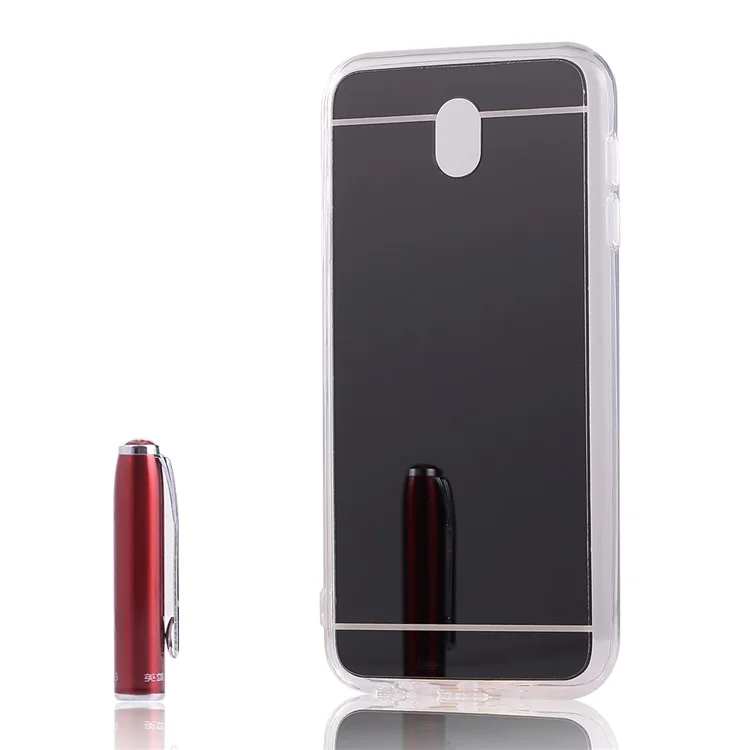 Mirror-like Plated TPU Back Phone Case Cover for Samsung Galaxy J5 (2017) EU Version/ J5 Pro (2017) - Black