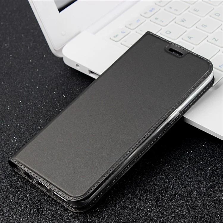 Magnetic Leather Card Holder Case for Samsung Galaxy S8 G950 - Black