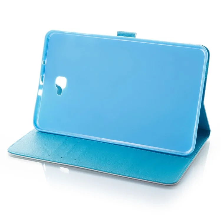 Pattern Printing Wallet Stand Leather Shell for Samsung Tab A 10.1 (2016) T580 T585 - Cute Owl
