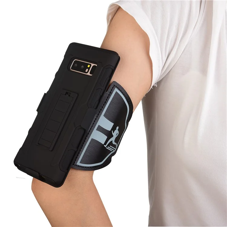Sports Armband + PC Hard Cell Phone Case with Slot for Samsung Galaxy Note 8 SM-N950