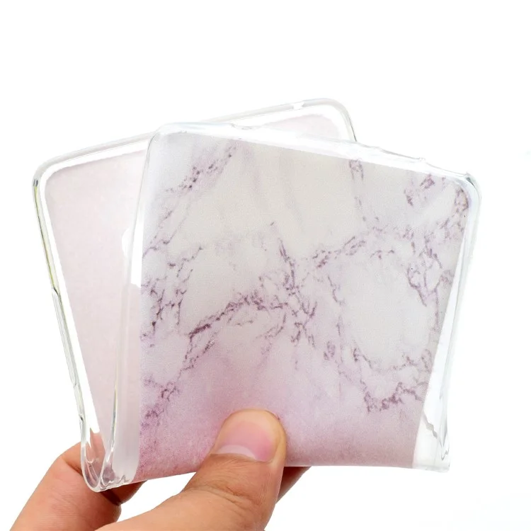 Pattern Printing TPU Protection Mobile Case for Samsung Galaxy Note 8 SM-N950 - Pink Marble