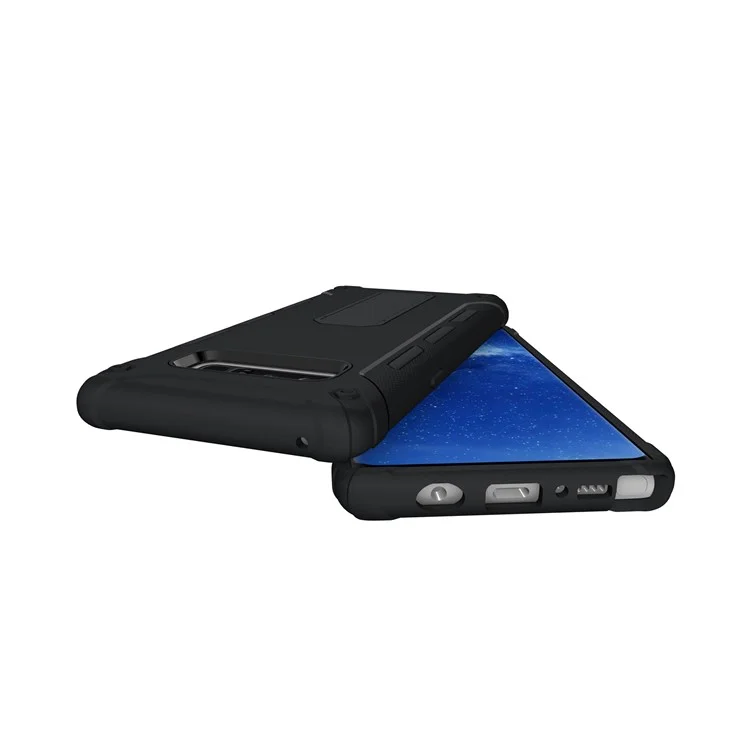 2-in-1 PC + TPU Hybrid Phone Case with Kickstand for Samsung Galaxy Note 8 N950 - Black