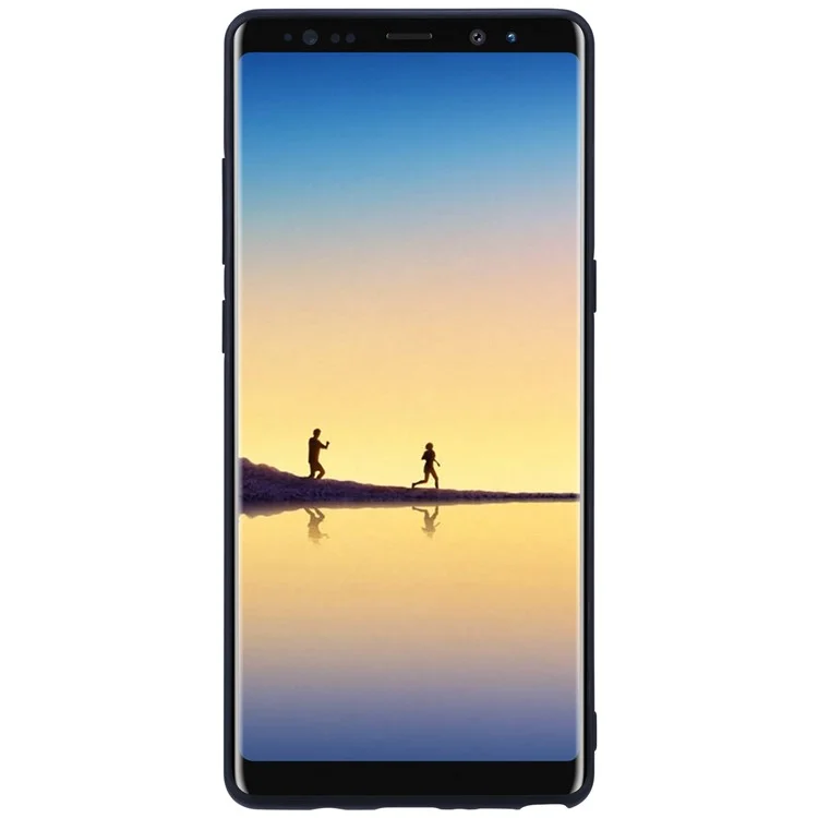 NILLKIN Burt Series Leather Coated PC + TPU Hybrid Back Cover Mobile Protector for Samsung Galaxy Note 8 N950 - Black