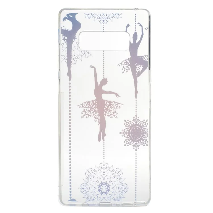 For Samsung Galaxy Note 8 SM-N950 Ultra Thin Pattern Printing TPU Phone Case - Dancing Scene