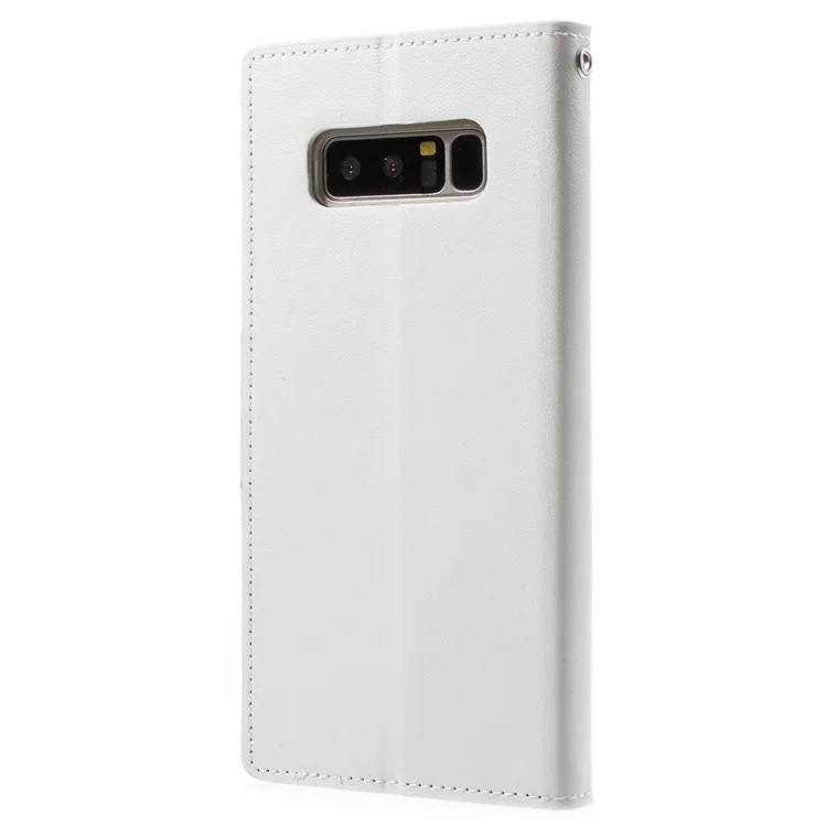 MERCURY GOOSPERY Sonata Diary Leather Cover for Samsung Galaxy Note 8 N950 - White