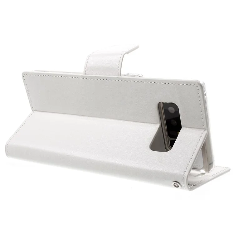MERCURY GOOSPERY Sonata Diary Leather Cover for Samsung Galaxy Note 8 N950 - White