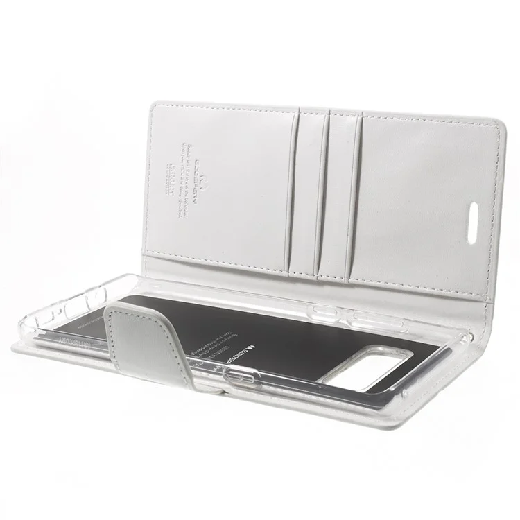MERCURY GOOSPERY Sonata Diary Leather Cover for Samsung Galaxy Note 8 N950 - White