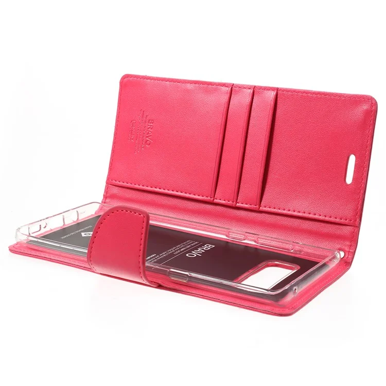MERCURY GOOSPERY Bravo Diary Leather Case for Samsung Galaxy Note 8 N950 - Rose