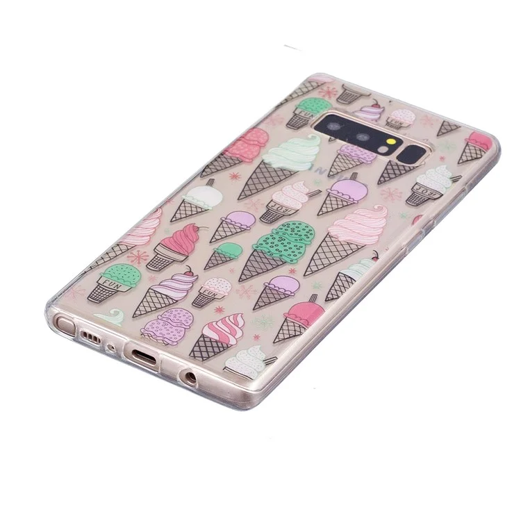 Pattern Printing IMD TPU Case for Samsung Galaxy Note 8 SM-N950 - Ice Cream Cones