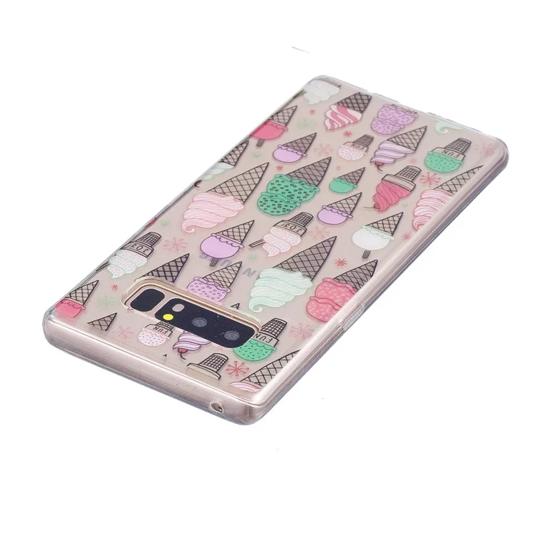 Pattern Printing IMD TPU Case for Samsung Galaxy Note 8 SM-N950 - Ice Cream Cones