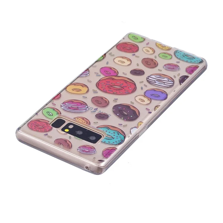 Pattern Printing IMD TPU Case for Samsung Galaxy Note 8 SM-N950 - Doughnut Pattern