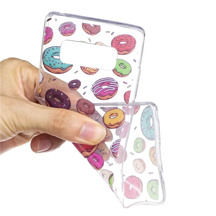 Pattern Printing IMD TPU Case for Samsung Galaxy Note 8 SM-N950 - Doughnut Pattern