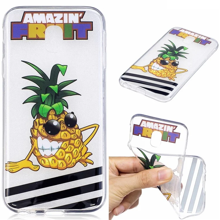 Patterned TPU Case for Samsung Galaxy J5 Pro (2017) / J5 (2017) EU Version - Pineapple Pattern