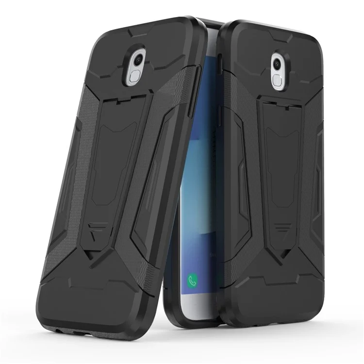 Armor PC TPU Hybrid Kickstand Case for Samsung Galaxy J5 (2017) EU Version / J5 Pro (2017) - Black