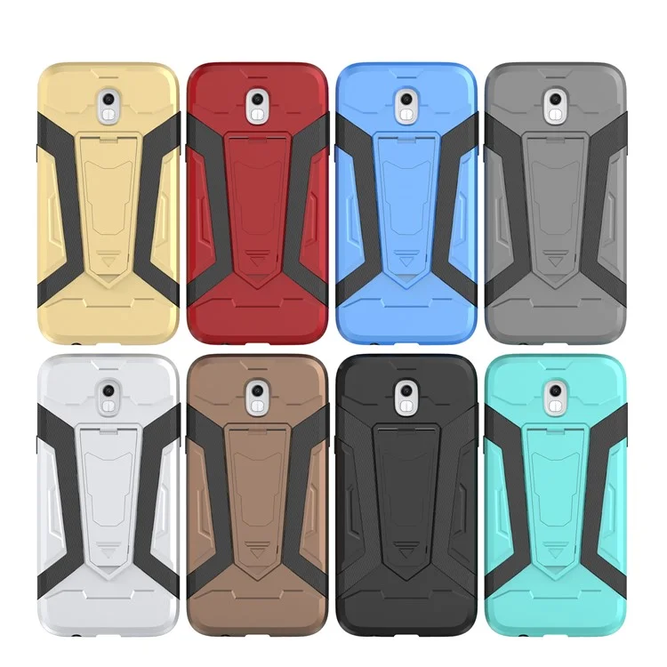 Armor PC TPU Hybrid Kickstand Case for Samsung Galaxy J5 (2017) EU Version / J5 Pro (2017) - Black