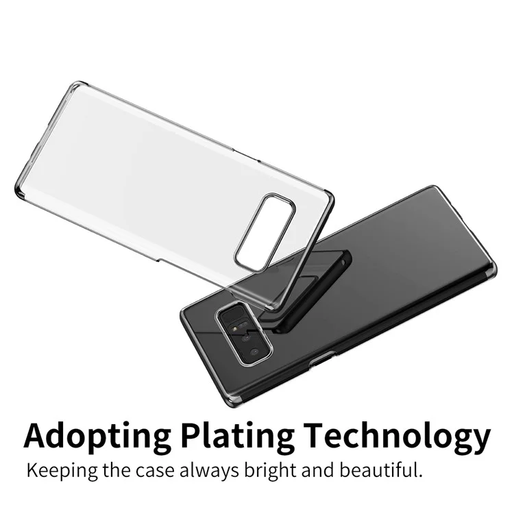 BASEUS Glitter Series Plated PC Hard Phone Case for Samsung Galaxy Note 8 N950 - Black