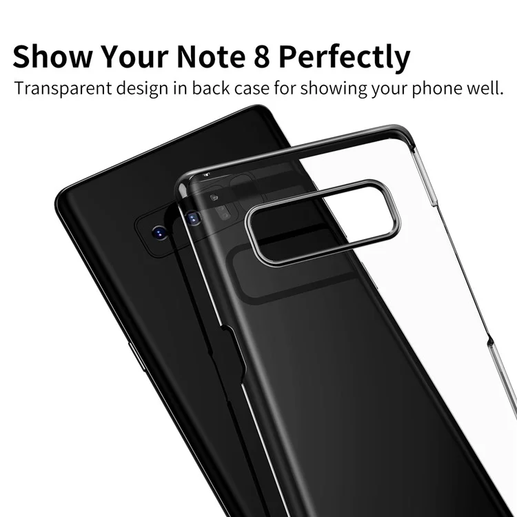 BASEUS Glitter Series Plated PC Hard Phone Case for Samsung Galaxy Note 8 N950 - Black