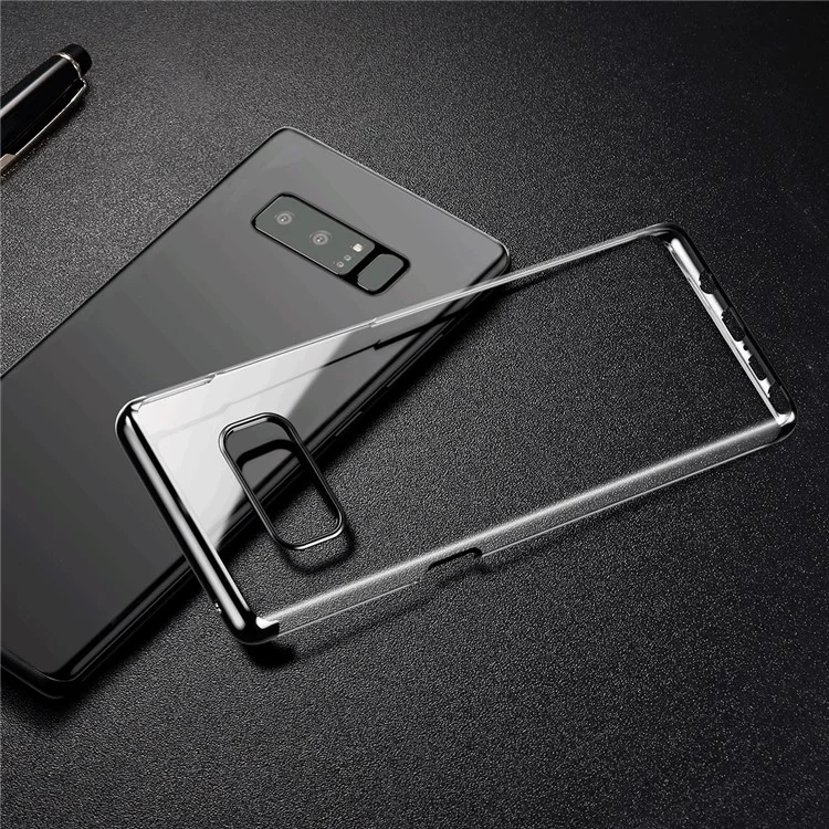 BASEUS Glitter Series Plated PC Hard Phone Case for Samsung Galaxy Note 8 N950 - Black