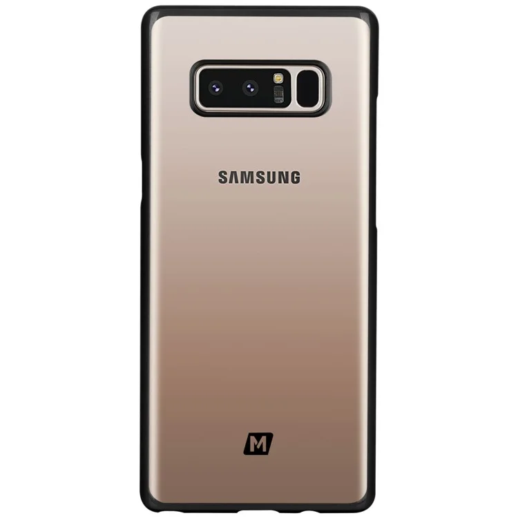 MOMAX Clear PC Hard Case with Kickstand for Samsung Galaxy Note 8 SM-N950 - Black