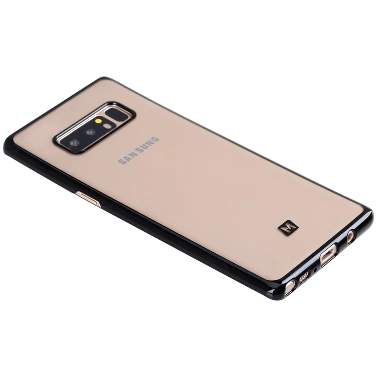MOMAX Clear PC Hard Case with Kickstand for Samsung Galaxy Note 8 SM-N950 - Black