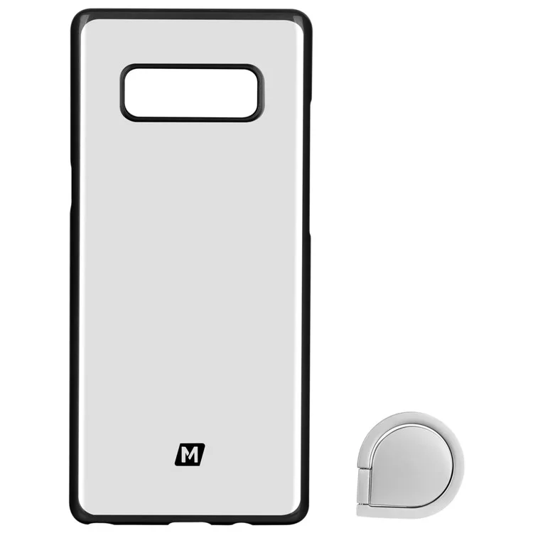 MOMAX Clear PC Hard Case with Kickstand for Samsung Galaxy Note 8 SM-N950 - Black