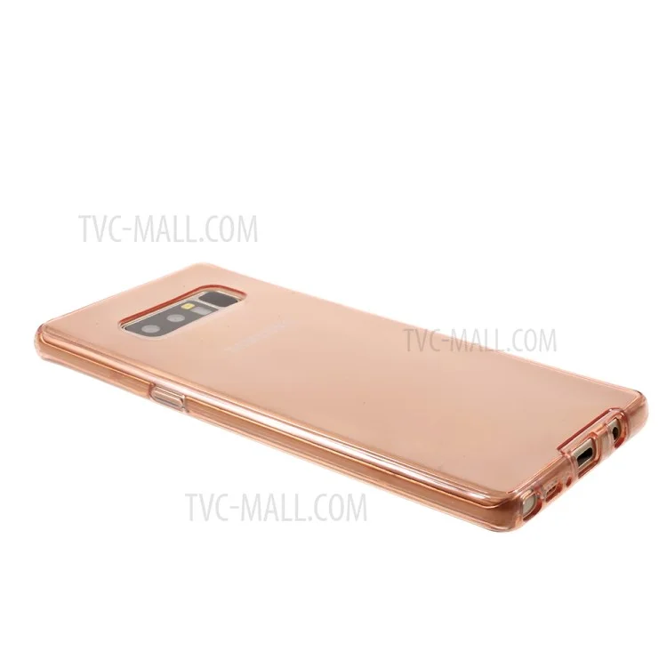 2-in-1 Hybrid PC Bumper + Clear TPU Phone Casing for Samsung Galaxy Note 8 SM-N950 - Pink
