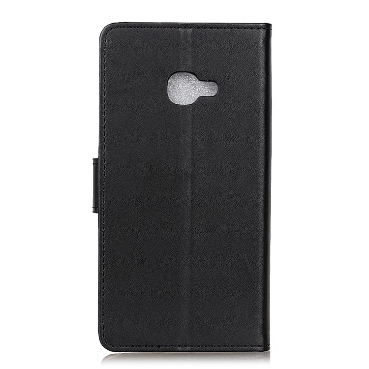 PU Leather Wallet Stand Mobile Phone Case for Samsung Galaxy Xcover 4 - Black