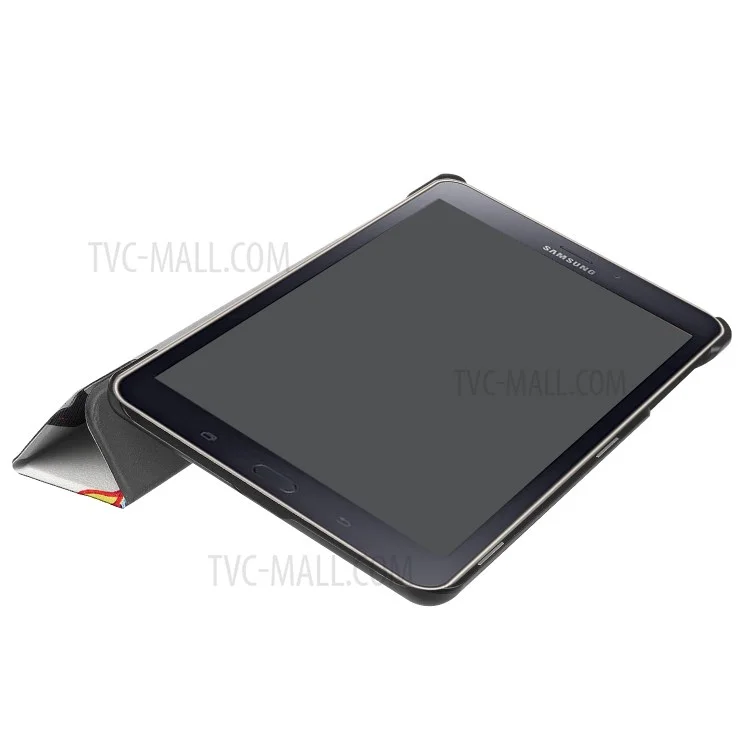 Pattern Printing Tri-fold Stand Leather Cover for Samsung Galaxy Tab A 8.0 (2017) - Colored Tree Painting