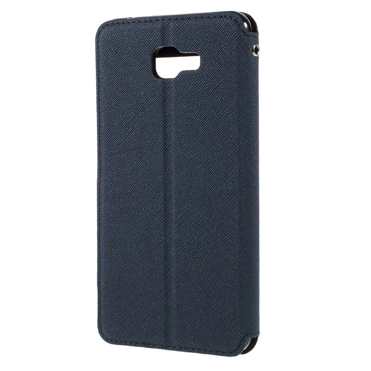 ROAR KOREA View Window Leather Protective Case for Samsung Galaxy A9 (2016) - Dark Blue
