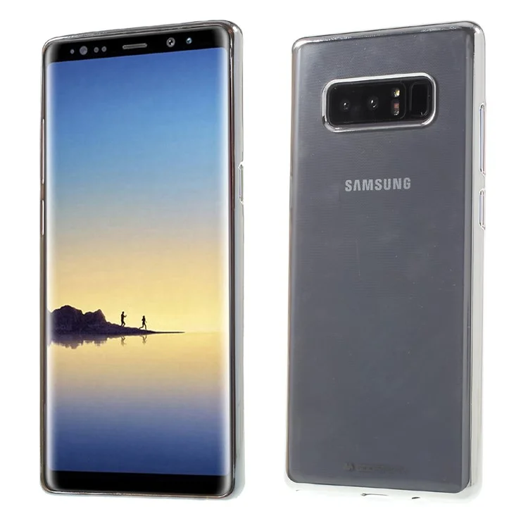 MERCURY GOOSPERY Electroplating TPU Case for Samsung Galaxy Note 8 SM-N950 - Silver